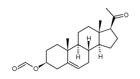 3β-formyloxypregn-5-en-20-one结构式