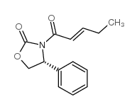 [R-(E)]-3-(1-Oxo-2-pentenyl)-4-phenyl-2-oxazolidinone结构式