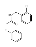 N-[(2-chlorophenyl)methyl]-2-phenoxy-acetamide结构式