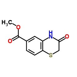 3-氧代-2H-1,4-苯并噻嗪-6-甲酸甲酯结构式