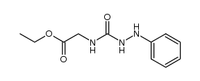 N-(Phenylhydrazinocarbonyl)-glycinethylester结构式