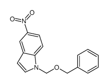 5-nitro-1-(phenylmethoxymethyl)indole结构式