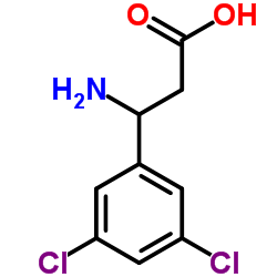3-氨基-3-(3,5-二氯苯基)丙酸结构式