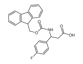 3-N-Fmoc-3-(4-氟苯基)丙酸结构式