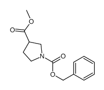 N-羰基苄氧基吡咯烷-3-羧酸甲酯结构式