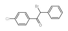 2-溴-1-(4-氯苯基)-2-苯基乙基-1-酮结构式