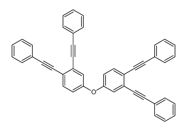 4-[3,4-bis(2-phenylethynyl)phenoxy]-1,2-bis(2-phenylethynyl)benzene结构式