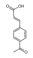 3-(4-acetylphenyl)prop-2-enoic acid结构式