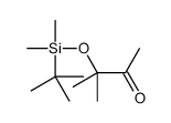 3-[tert-butyl(dimethyl)silyl]oxy-3-methylbutan-2-one结构式