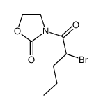 3-(2-bromopentanoyl)-1,3-oxazolidin-2-one结构式