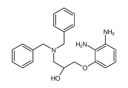 (2S)-1-(2,3-diaminophenoxy)-3-(dibenzylamino)propan-2-ol结构式