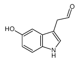 2-(5-hydroxy-1H-indol-3-yl)acetaldehyde结构式