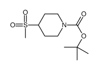 4-(甲基磺酰基)-哌啶-1-羧酸叔丁酯结构式