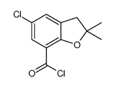 5-chloro-2,2-dimethyl-3H-1-benzofuran-7-carbonyl chloride结构式