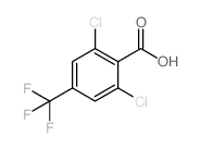 2,6-二氯-4-(三氟甲基)苯甲酸结构式