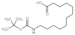 12-(Boc-氨基)十二烷酸结构式