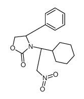 (4R)-3-[(1R)-1-cyclohexyl-2-nitroethyl]-4-phenyl-1,3-oxazolidin-2-one结构式