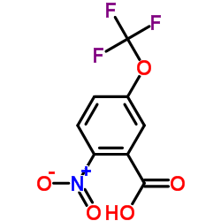 2-硝基-5-(三氟甲氧基)苯甲酸结构式