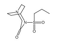 4-propylsulfonyl-1,4-diazabicyclo[3.2.2]nonan-3-one结构式