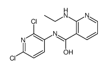 N-(2,6-dichloropyridin-3-yl)-2-(ethylamino)pyridine-3-carboxamide结构式