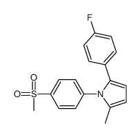 2-(4-fluorophenyl)-5-methyl-1-(4-methylsulfonylphenyl)pyrrole结构式