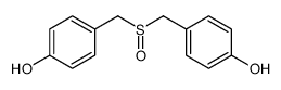 4-[(4-hydroxyphenyl)methylsulfinylmethyl]phenol结构式