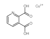 2,3-Pyridinedicarboxylicacid, copper(2+) salt (1:1)结构式