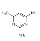 2,4-Diamino-5-Iodo-6-Methylpyrimidine结构式