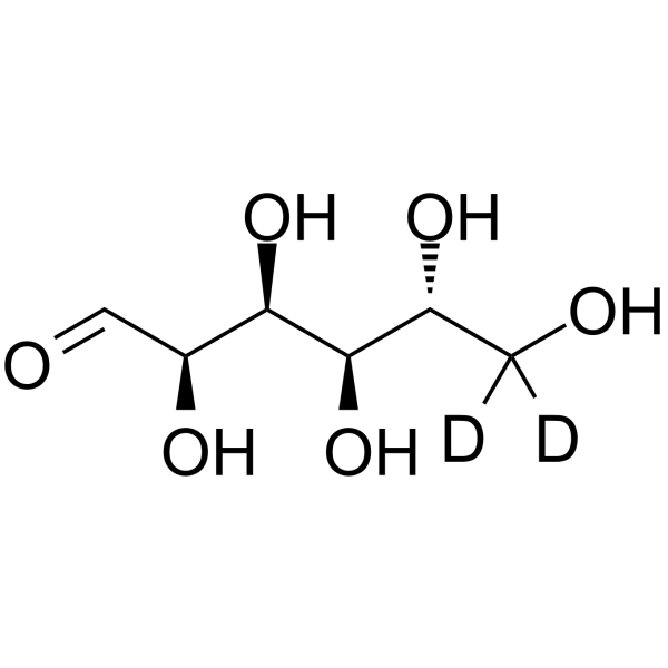 D-葡萄糖-6,6-d2结构式