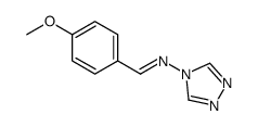 1-(4-methoxyphenyl)-N-(1,2,4-triazol-4-yl)methanimine结构式