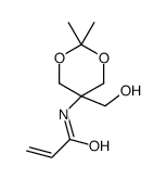 N-[5-(hydroxymethyl)-2,2-dimethyl-1,3-dioxan-5-yl]prop-2-enamide结构式