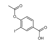 4-(乙酰基氧基)-3-碘苯甲酸结构式
