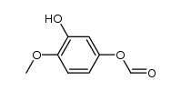Ameisensaeure-3-hydroxy-4-methoxy-phenyl-ester结构式