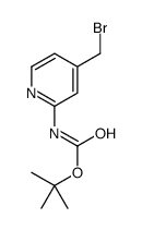 2-Boc-氨基-4-溴甲基吡啶结构式
