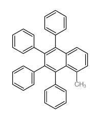 5-methyl-1,2,3,4-tetraphenyl-naphthalene结构式