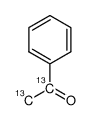 苯乙酮-Alpha,β-13C2结构式