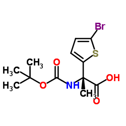 BOC-L-2-(5-溴噻吩基)丙氨酸结构式