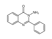 3-amino-2-phenylquinazolin-4-one结构式