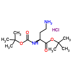 (S)-2-叔丁氧羰基氨基-4-氨基丁酸叔丁酯结构式
