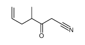 4-methyl-3-oxohept-6-enenitrile结构式