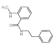 2-METHYLAMINO-N-PHENETHYL-BENZAMIDE结构式