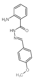 2-amino-N-[(4-methoxyphenyl)methylideneamino]benzamide结构式