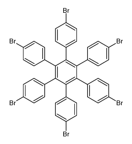 1,2,3,4,5,6-六(4-溴苯基)苯结构式