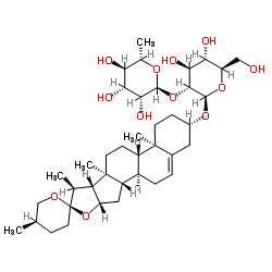 薯蓣次苷A结构式