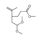 methyl (4S)-4-(2,2-dimethoxyethyl)-5-methylhex-5-enoate结构式