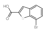7-溴-1-苯并噻吩-2-羧酸结构式
