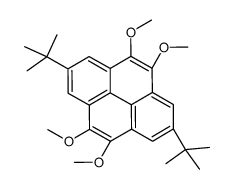 2,7-ditert-butyl-4,5,9,10-tetramethoxypyrene结构式