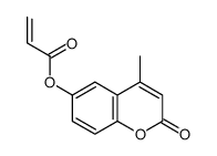 (4-methyl-2-oxochromen-6-yl) prop-2-enoate结构式