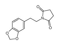 1-[2-(1,3-benzodioxol-5-yl)ethyl]pyrrolidine-2,5-dione结构式