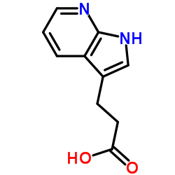 7-氮杂吲哚-3-乙酸结构式